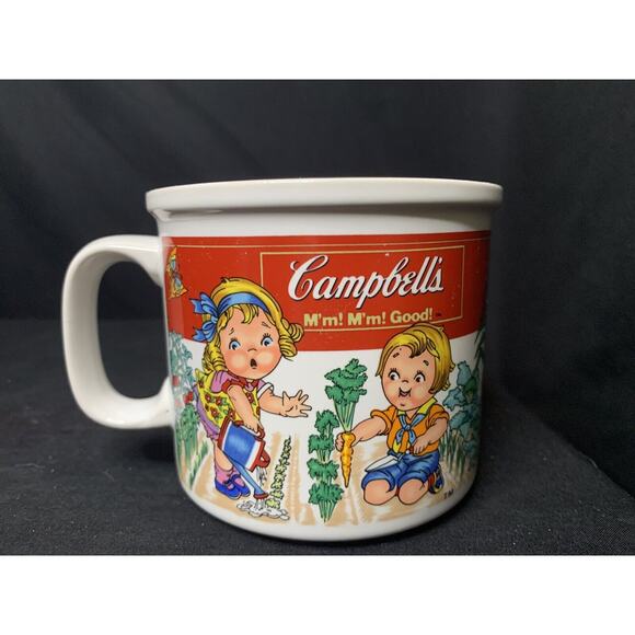 Campbell's Kids M'm! M'm! Good! Vegetable Garden Soup Mug VTG 1993 by West Wood - Picture 2 of 5